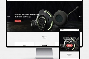 Q243-H5自适应pbootcms数码电子产品网站模板 – HTML5智能音响设备源码下载