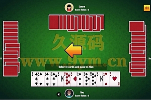P237-HTML5红心扑克牌游戏源码