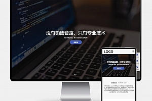 Q297-(H5自适应) PbootCMS网络科技类网站模板 – SEO优化建站公司源码下载